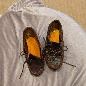 Timberland Brown and Dark Blue Boat Shoes